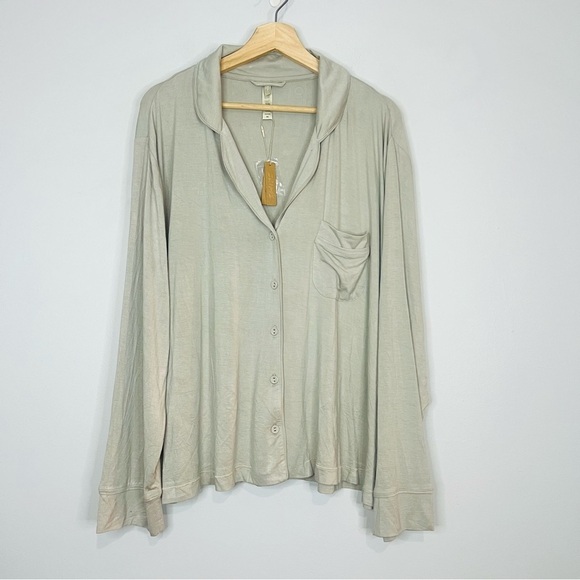 Skims button front rayon pajama top size 3x - Picture 1 of 5